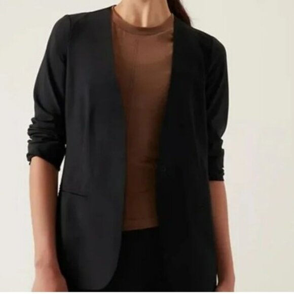 Athleta Jackets & Blazers - NWT Athleta Black Avenue Blazer in Size 6 Black Color